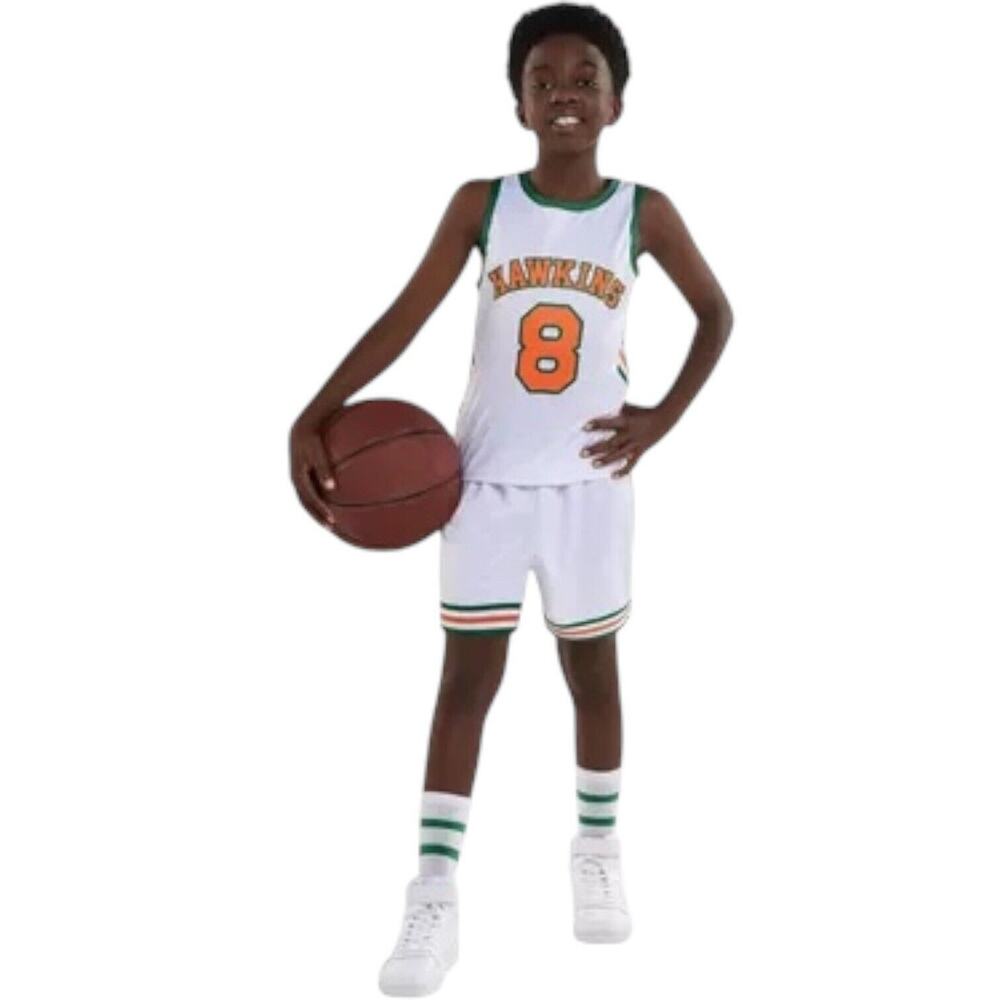Stranger Things Lucas Basketball Uniform Jersey Halloween Costume Sz Child S / M